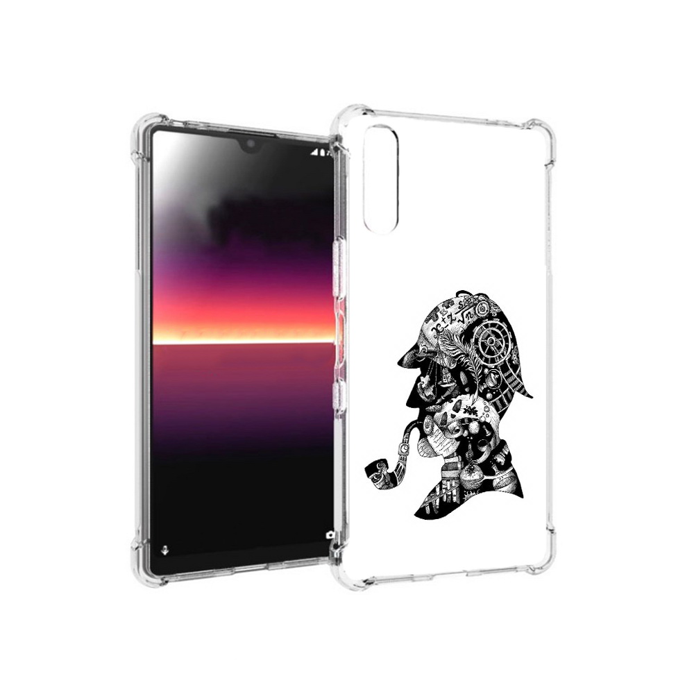 

Чехол MyPads Tocco для Sony Xperia L4 мужчина с трубкой абстракция (PT227010.235.488), Прозрачный, Tocco