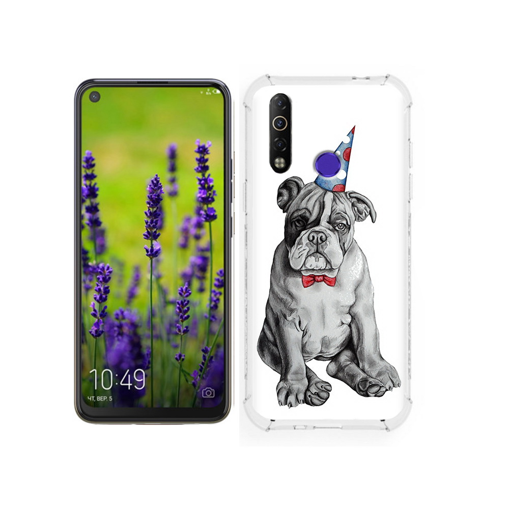 

Чехол MyPads Tocco для Tecno Camon 12 праздничный щенок, Tocco