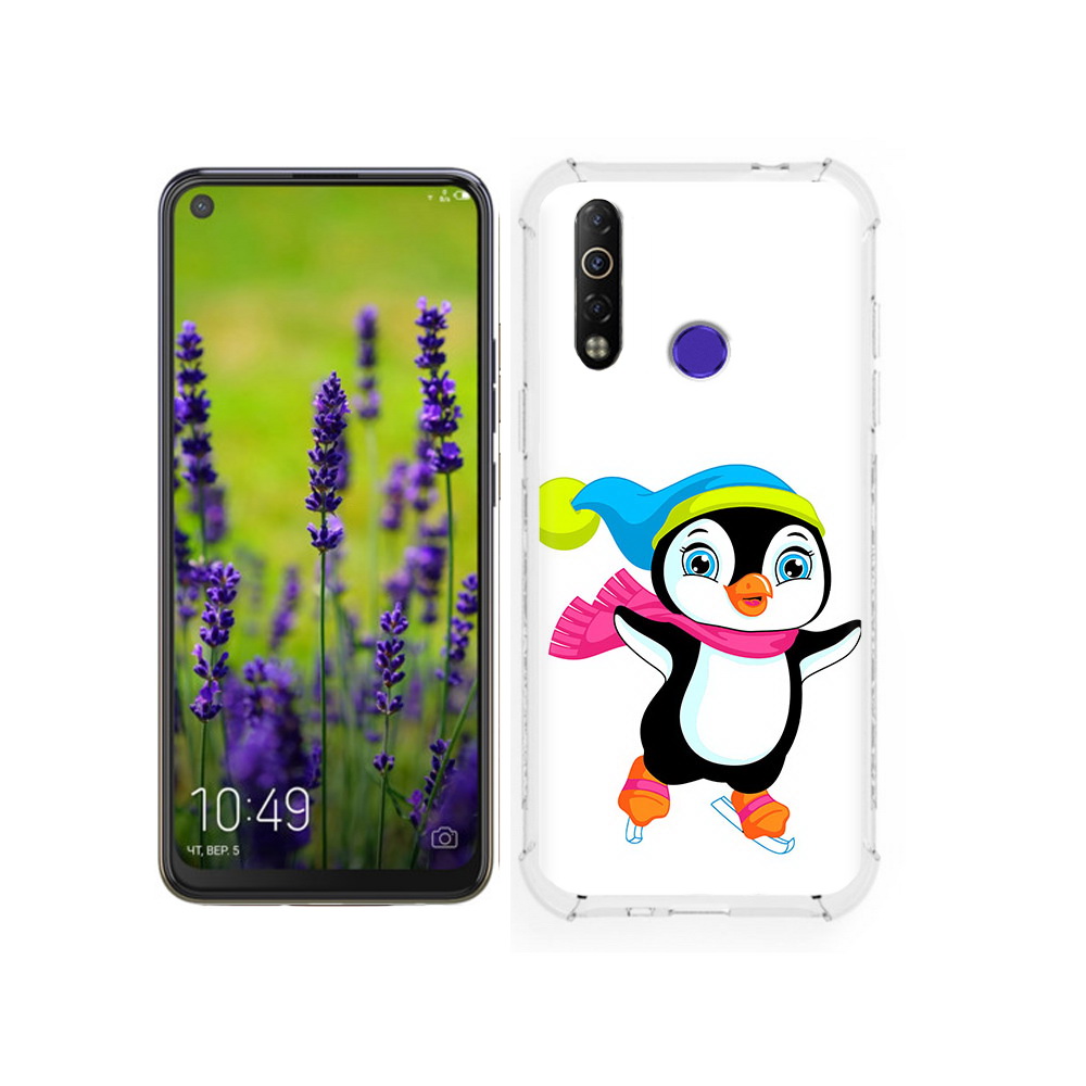 

Чехол MyPads Tocco для Tecno Camon 12 пингвин на коньках, Tocco