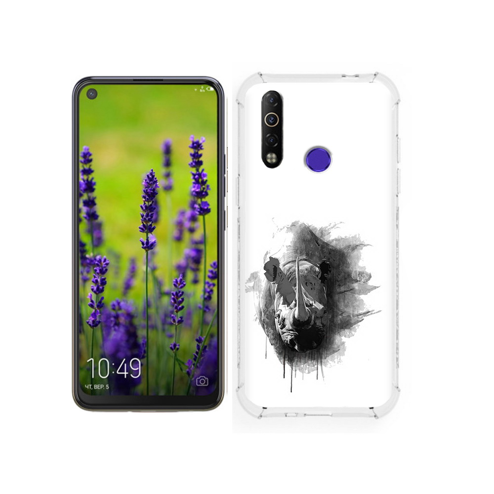 

Чехол MyPads Tocco для Tecno Camon 12 носорог, Tocco