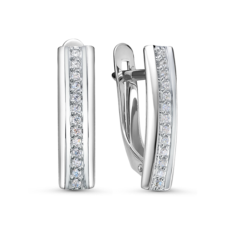 

Серьги из серебра с фианитом Delta с1200928, с1200928