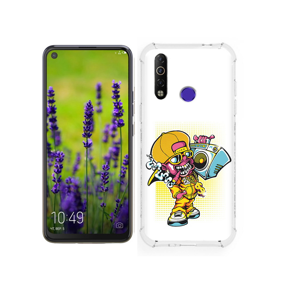 

Чехол MyPads Tocco для Tecno Camon 12 нарисованный парень с колонкой, Tocco