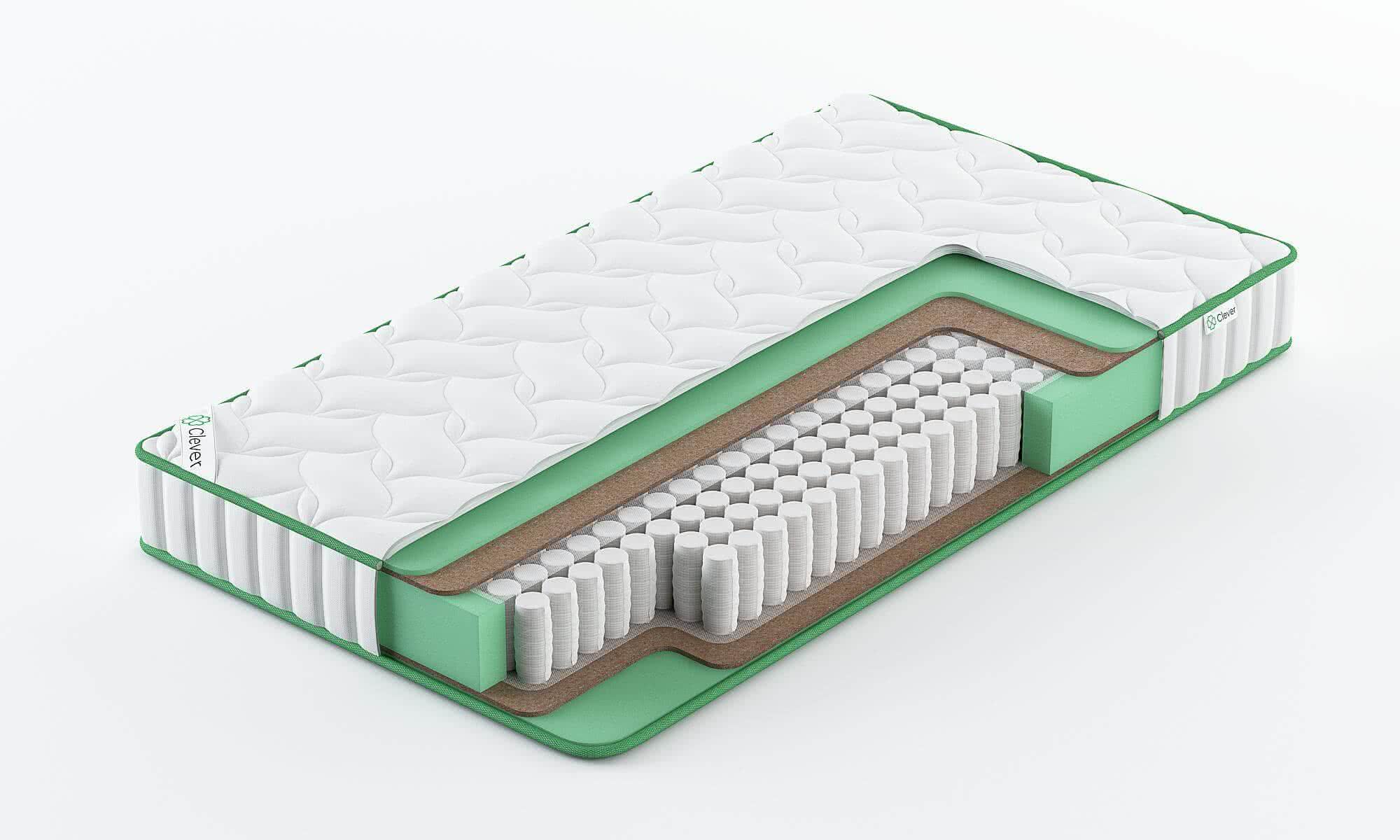 

Матрас Clever Base 145x200, Белый, BASE