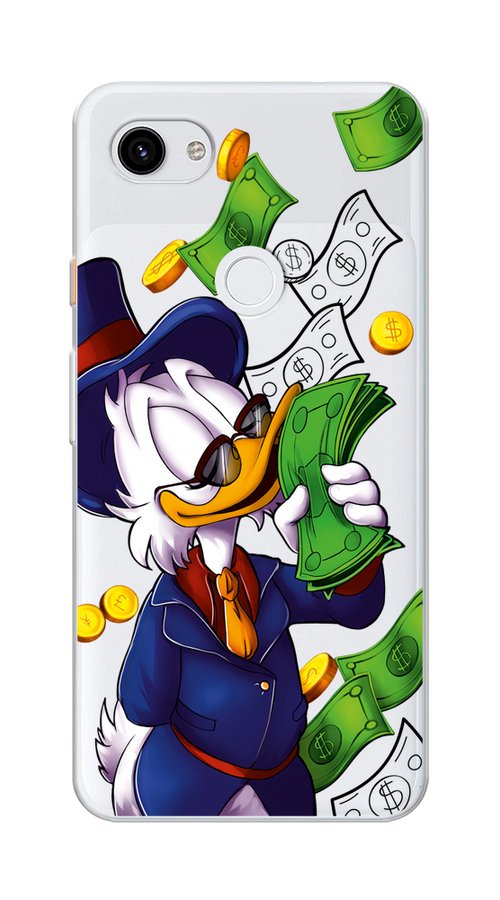 

Чехол на Google Pixel 3A XL "Scrooge McDuck with Money", Синий;зеленый;белый, 270450-6