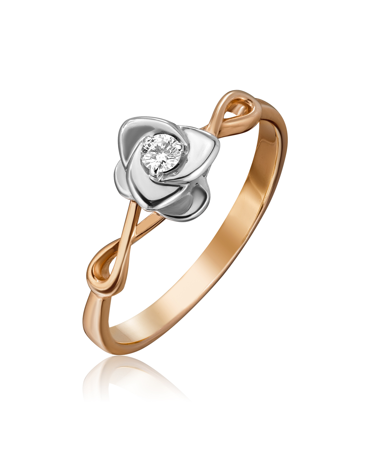 

Кольцо из золота с бриллиантом р., PLATINA jewelry 01-1564-00-101-1111-30, 01-1564-00-101-1111-30_p