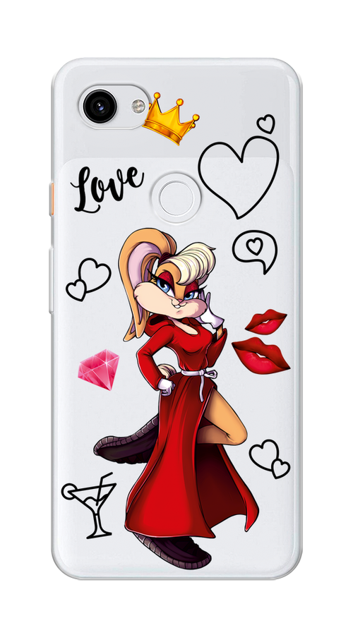 

Чехол на Google Pixel 3A XL "Rich Lola Bunny", Красный;бежевый;оранжевый, 270450-6