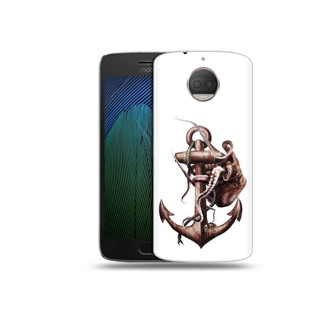 

Чехол MyPads Tocco для Motorola Moto G5S Plus ржавый якорь (PT75337.377.579), Прозрачный, Tocco