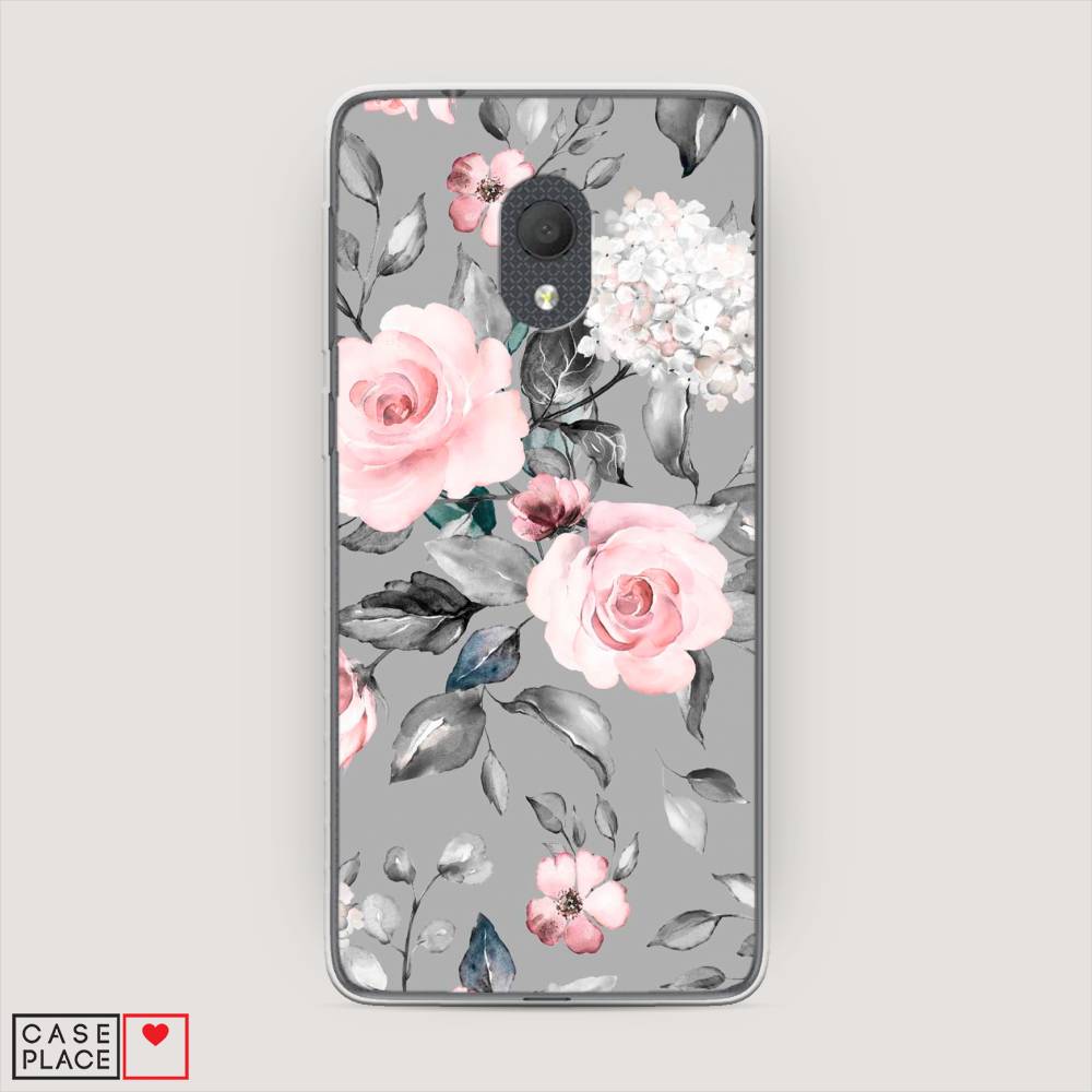 

Чехол Awog "Розы на сером" для Alcatel 1C 5003D (2019)