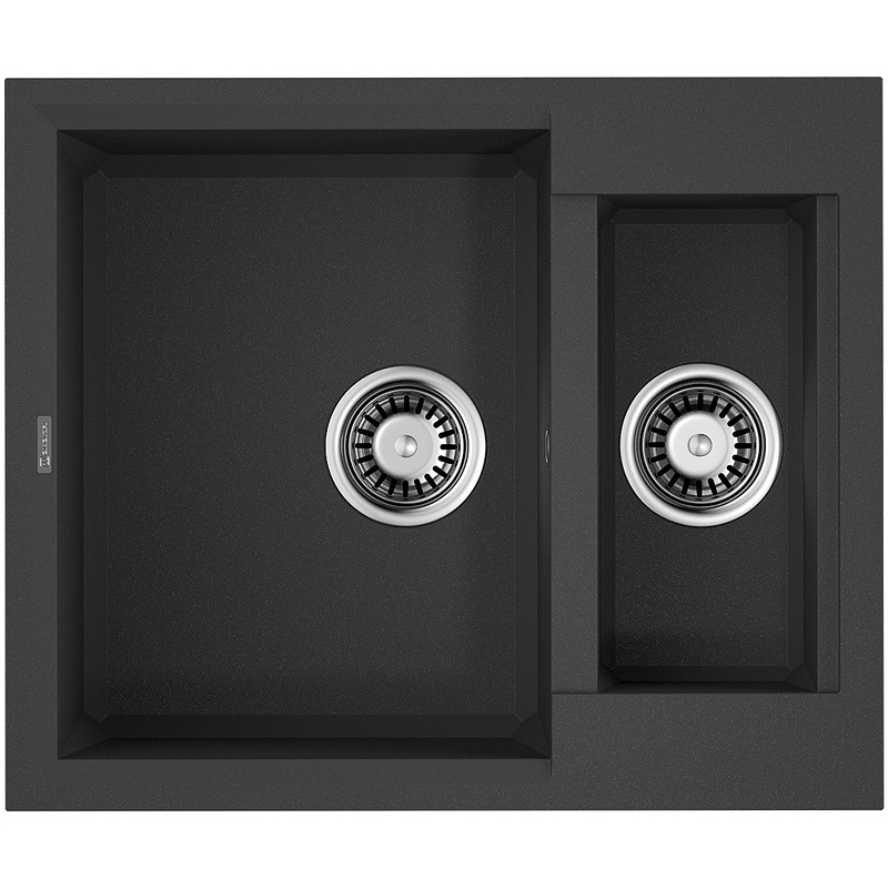 фото Кухонная мойка omoikiri sakaime 60-2-bl 4993908 черная