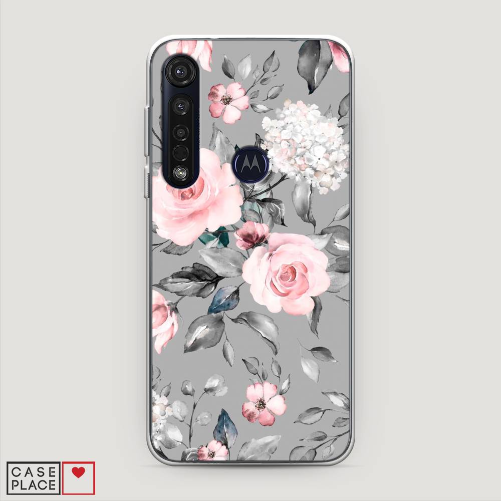 

Чехол Awog "Розы на сером" для Motorola Moto G8 Plus, 241450-8