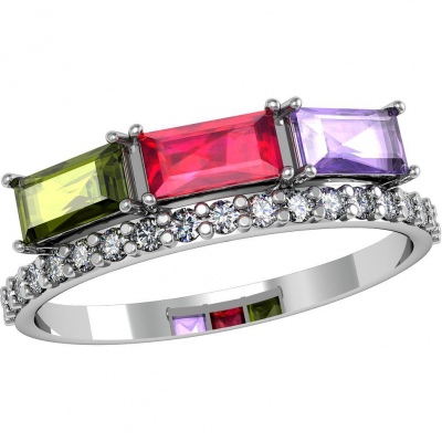 

Кольцо из серебра с фианитом р. , ПРИВОЛЖСКИЙ ЮВЕЛИР 261607-MIX534, 261607-MIX534