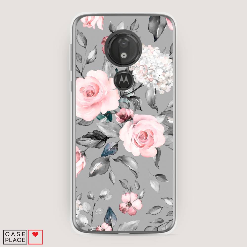 

Чехол Awog "Розы на сером" для Motorola Moto G7 Power, 241350-8
