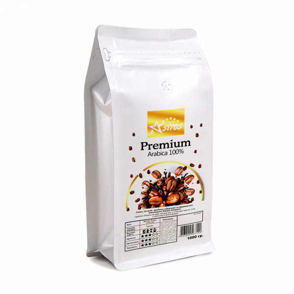 Кофе в зернах Astros Arabica Premium 100% арабика 1 кг