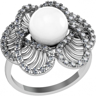 

Кольцо из серебра с жемчугом р.  ПРИВОЛЖСКИЙ ЮВЕЛИР 271132-FA11ZM07, 271132-FA11ZM07