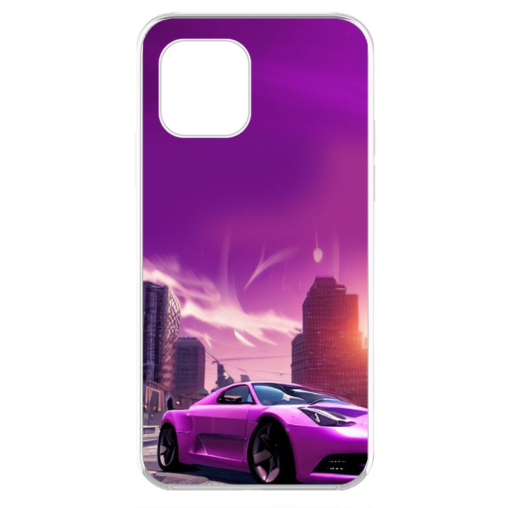 

Чехол-накладка Krutoff Clear Case Розовое авто для iPhone 11 Pro, Прозрачный
