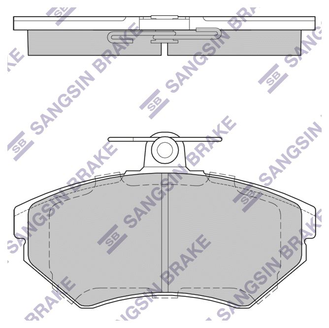 

Тормозные колодки Sangsin brake передние sp1708