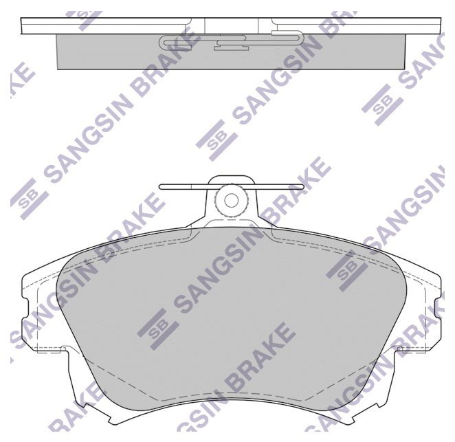 

Колодки тормозные дисковые Volvo S40/V40 1.6i-1.9Di 97-03 SP1530