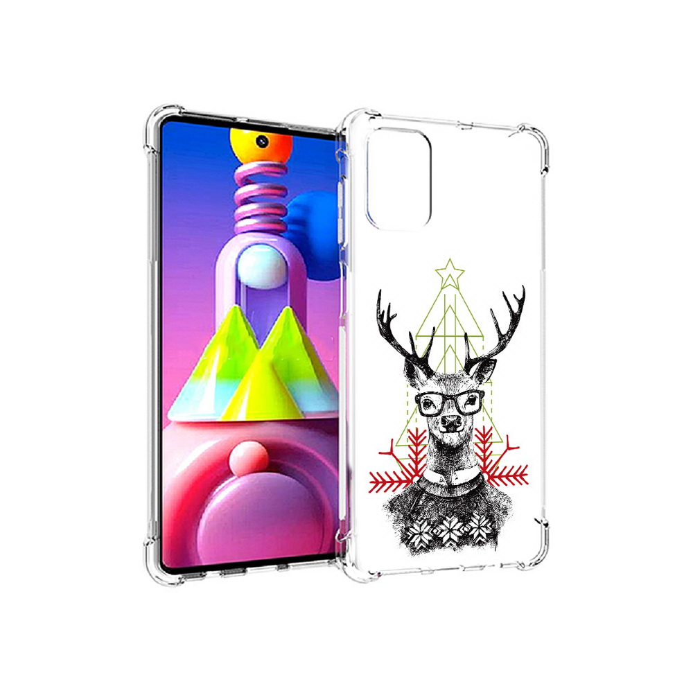 

Чехол MyPads Tocco для Samsung Galaxy M51 умный олень (PT156838.490.652), Прозрачный, Tocco