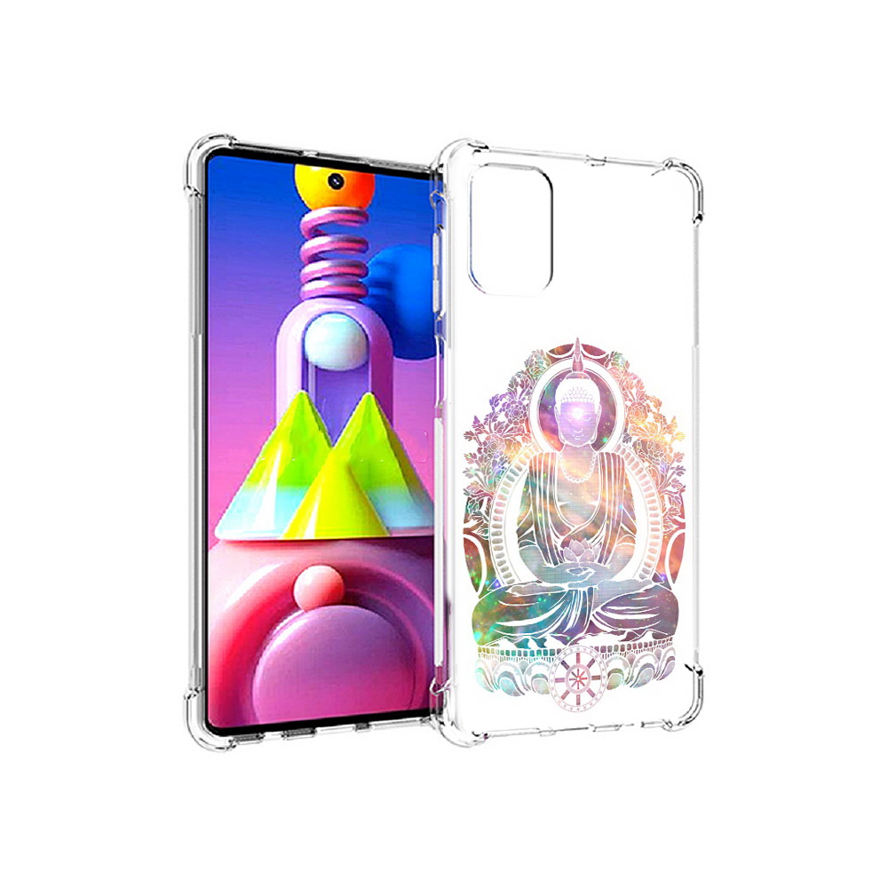 

Чехол MyPads Tocco для Samsung Galaxy M51 умный мужчина абстракция (PT156838.490.651), Прозрачный, Tocco