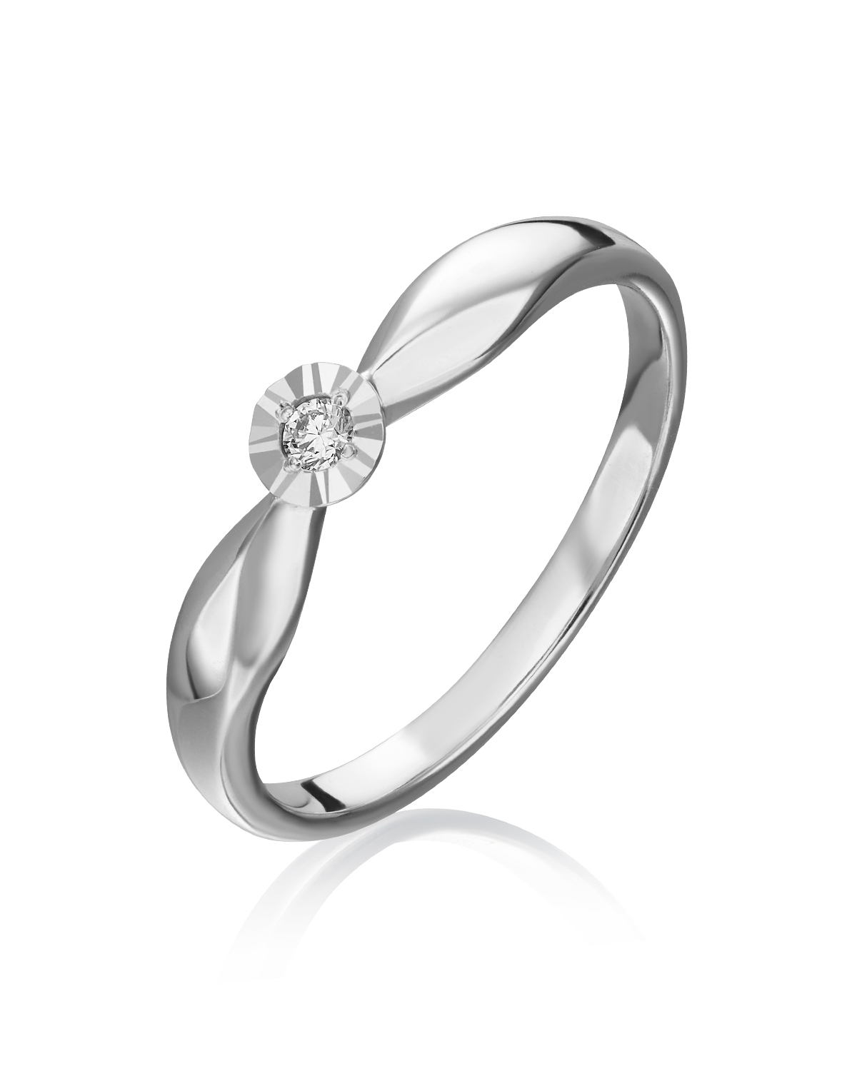 

Кольцо из золота с бриллиантом р., PLATINA jewelry 01-1493-00-101-1120-30, 01-1493-00-101-1120-30_p