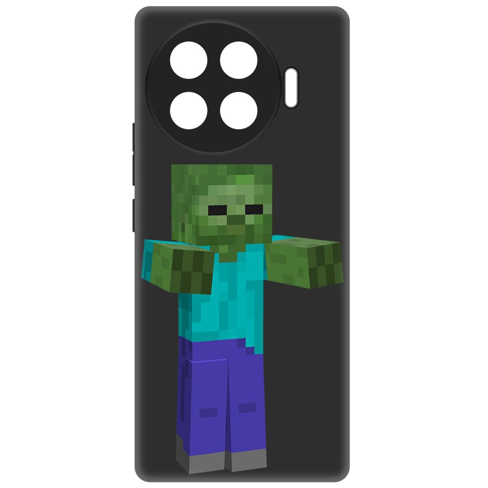 

Чехол-накладка Krutoff Soft Case Minecraft-Гигант для TECNO Spark 20 Pro+ черный