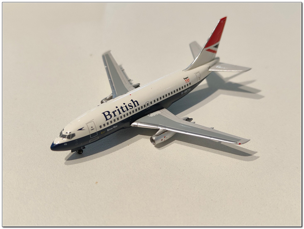 Модель коллекционная AEROCLASSICS Boeing b 737-200 british airways g-bkyc (длина 7,62 см)