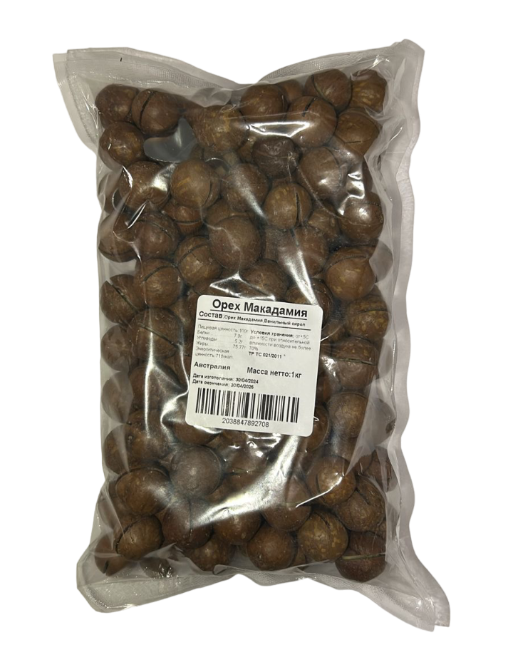 Орехи макадамия в скорлупе, 1 кг