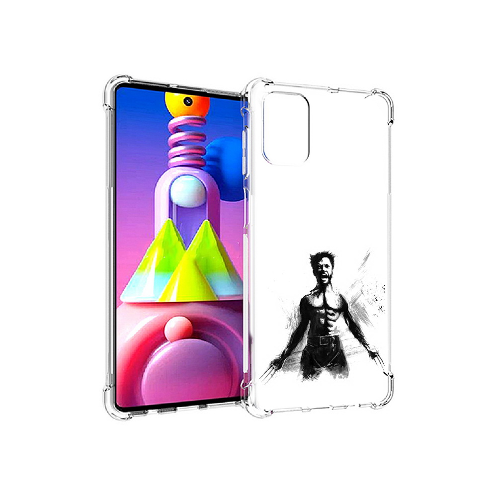 

Чехол MyPads Tocco для Samsung Galaxy M51 росомаха (PT156838.490.587), Прозрачный, Tocco