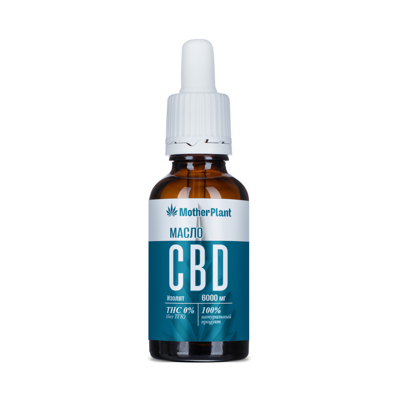 фото Масло кбд (cbd oil) "изолят 20%. 6000 мг" motherplant 30 мл