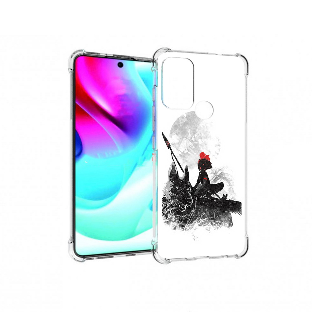 

Чехол MyPads Tocco для Motorola Moto G60S мононоке (PT227079.361.481), Прозрачный, Tocco