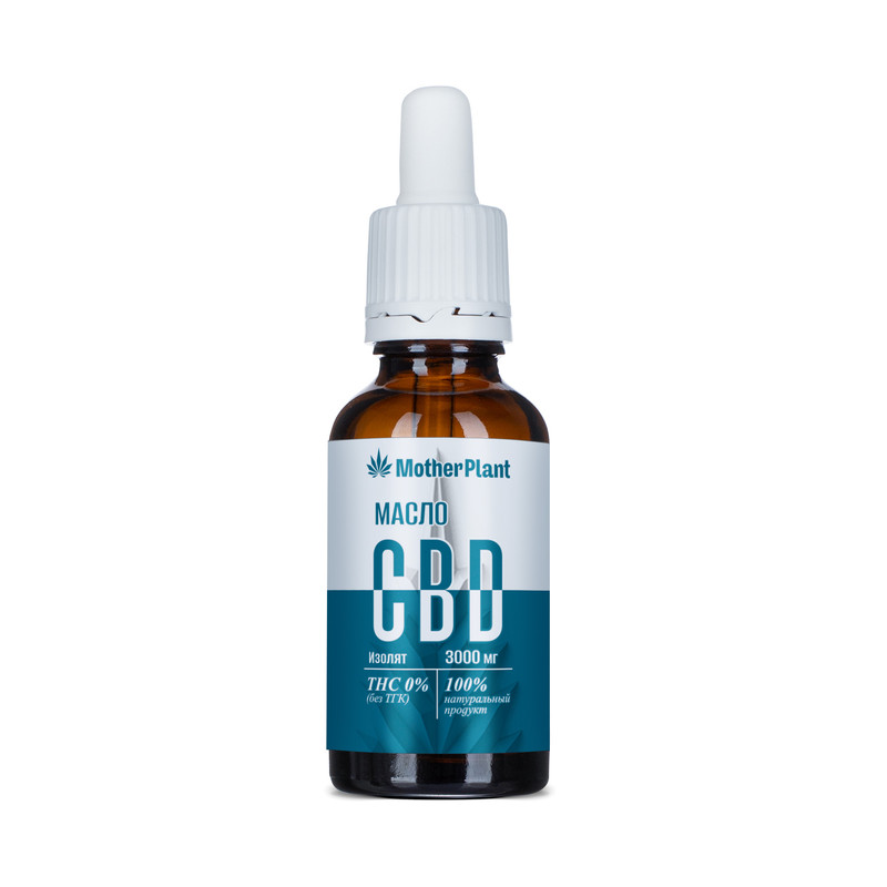 фото Масло кбд (cbd oil) "изолят 10%. 3000 мг" motherplant 30 мл
