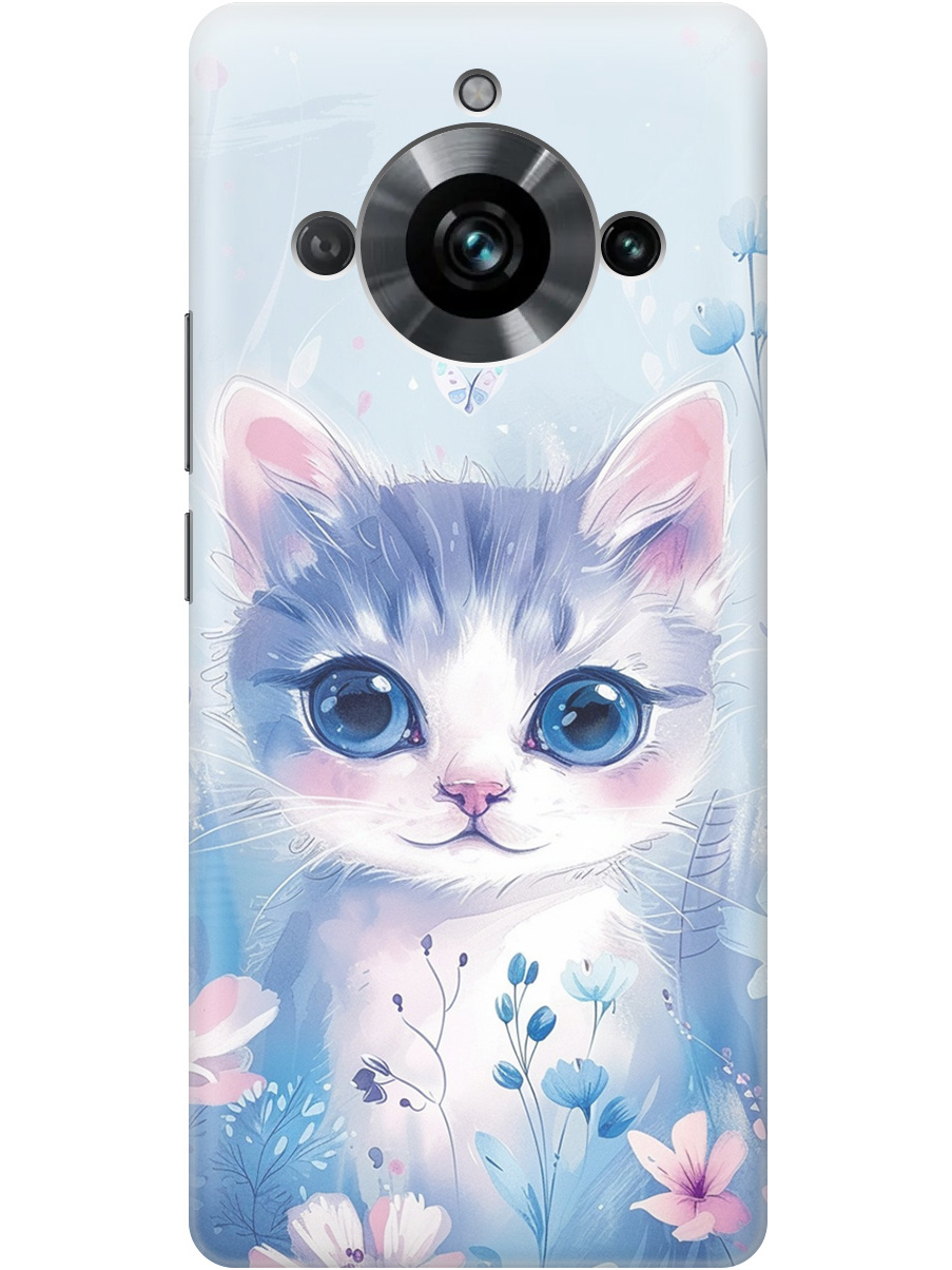 

Силиконовый чехол на Realme 11 Pro / 11 Pro+ с принтом "Котик в цветах", Прозрачный;белый;голубой;розовый, 771145112