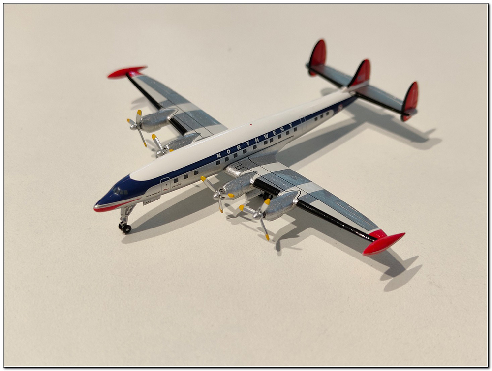 Lockheed L-1049 northwest airlines N5172V limited 600 pcs с трапом (длина 7,25 см)