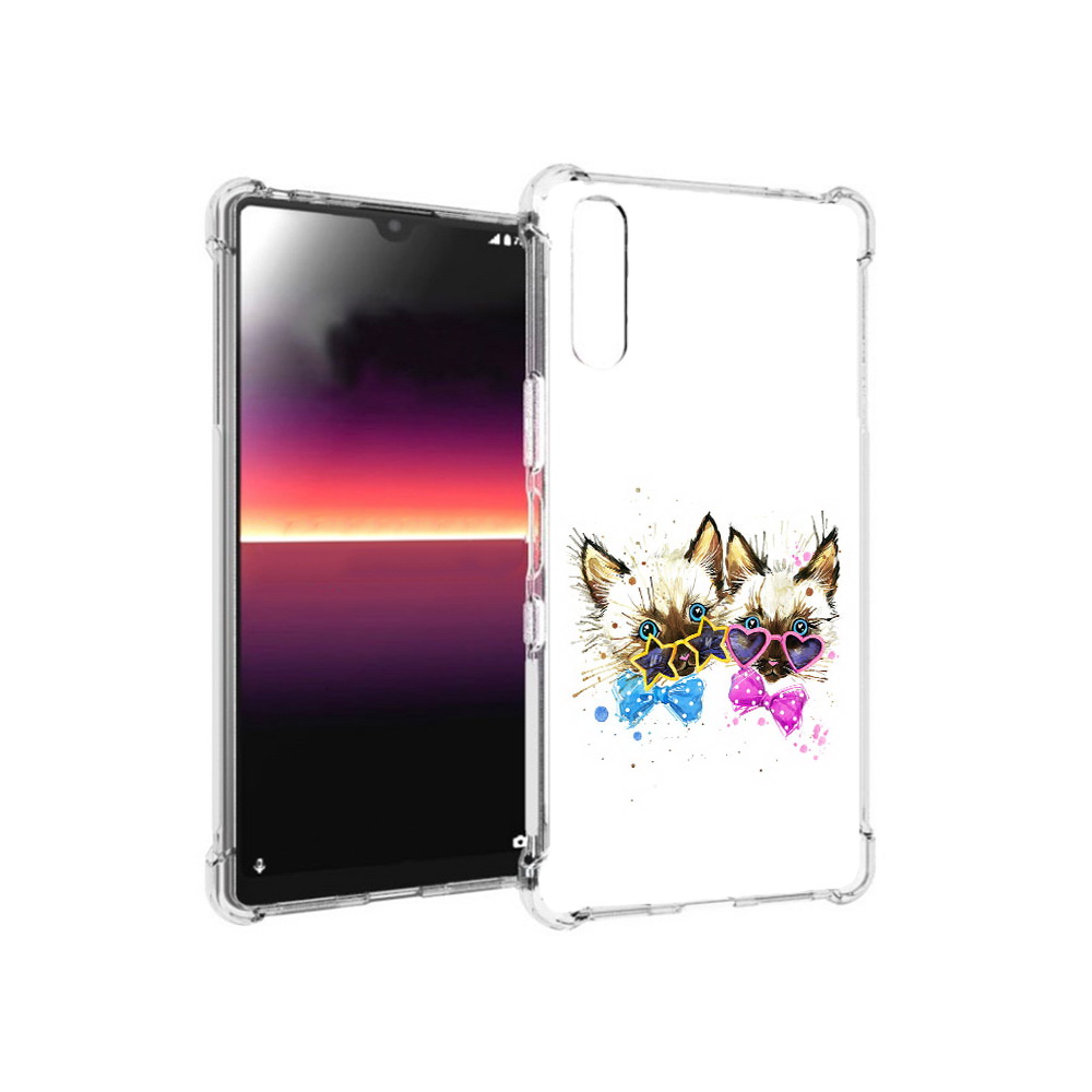 

Чехол MyPads Tocco для Sony Xperia L4 милые котята (PT227010.235.474), Прозрачный, Tocco