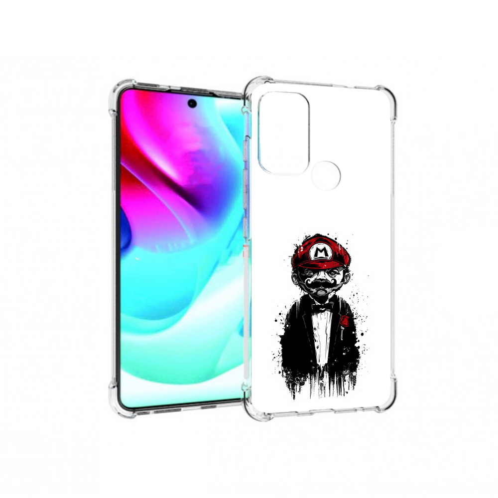 

Чехол MyPads Tocco для Motorola Moto G60S марио (PT227079.361.458), Прозрачный, Tocco
