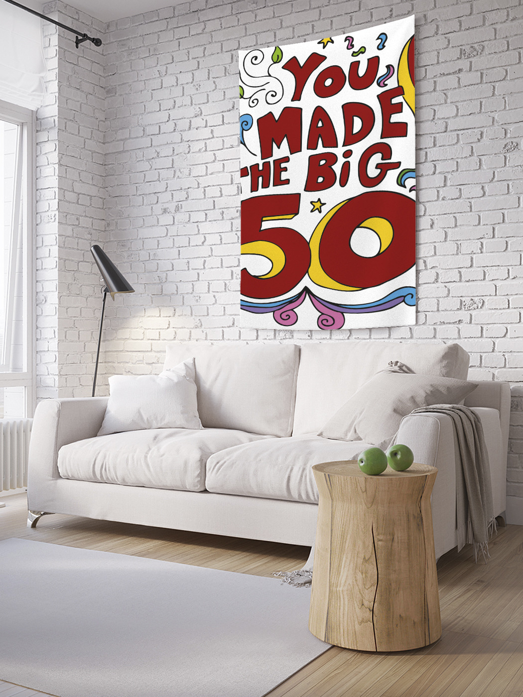 

Вертикальное фотопанно на стену JoyArty Круглый юбилей 150x200 см, Круглый юбилей