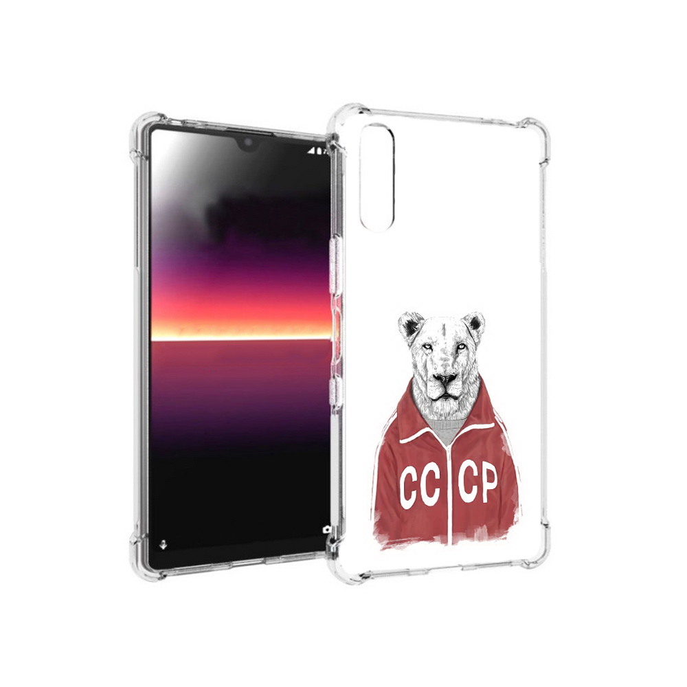 

Чехол MyPads Tocco для Sony Xperia L4 львица ссср (PT227010.235.450), Прозрачный, Tocco