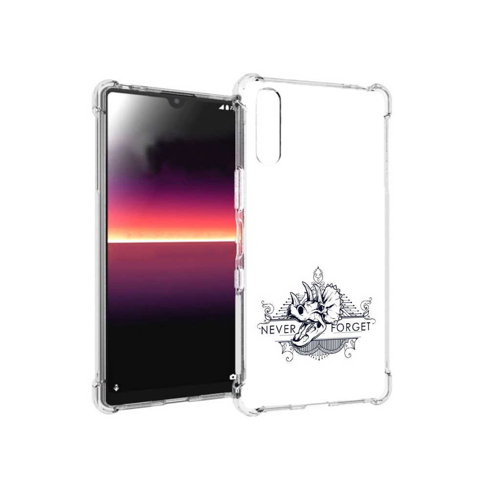 

Чехол MyPads Tocco для Sony Xperia L4 логотип носорога никогда не забуду, Прозрачный, Tocco