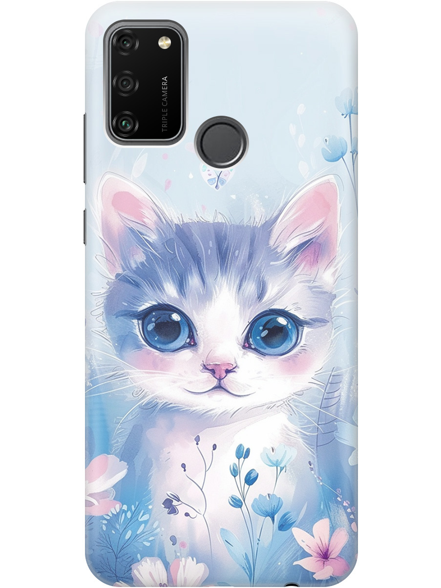 

Силиконовый чехол на Honor 9A с принтом "Котик в цветах", Прозрачный;белый;голубой;розовый, 722942012