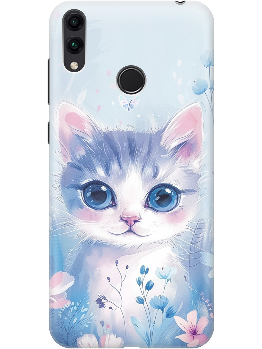 

Силиконовый чехол на Honor 8C с принтом "Котик в цветах", Прозрачный;белый;голубой;розовый, 719708812