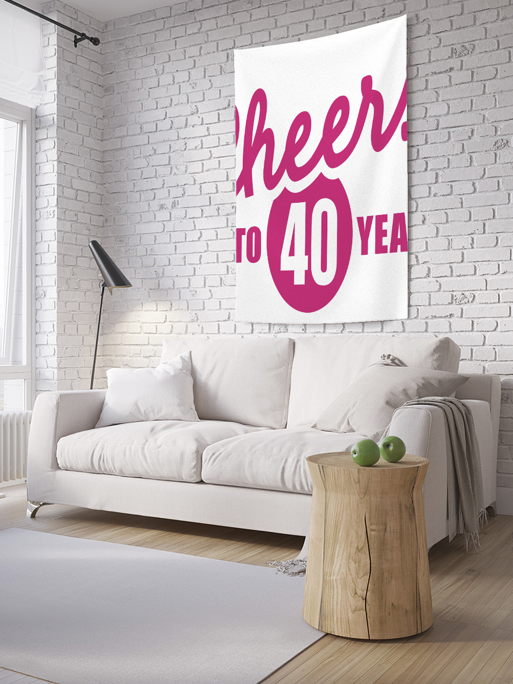 

Вертикальное фотопанно на стену JoyArty Ура мне 40 лет 150x200 см, Ура мне 40 лет