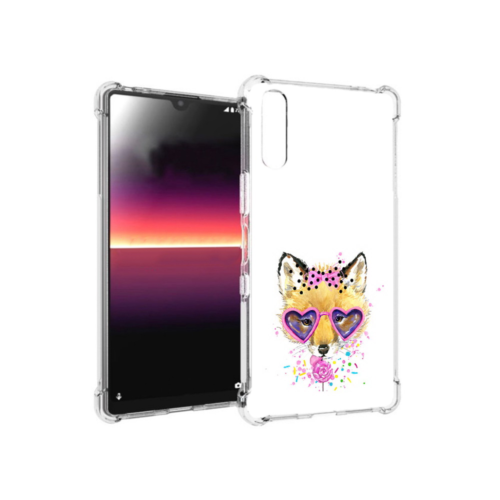 

Чехол MyPads Tocco для Sony Xperia L4 лисенок с бантиком (PT227010.235.441), Прозрачный, Tocco