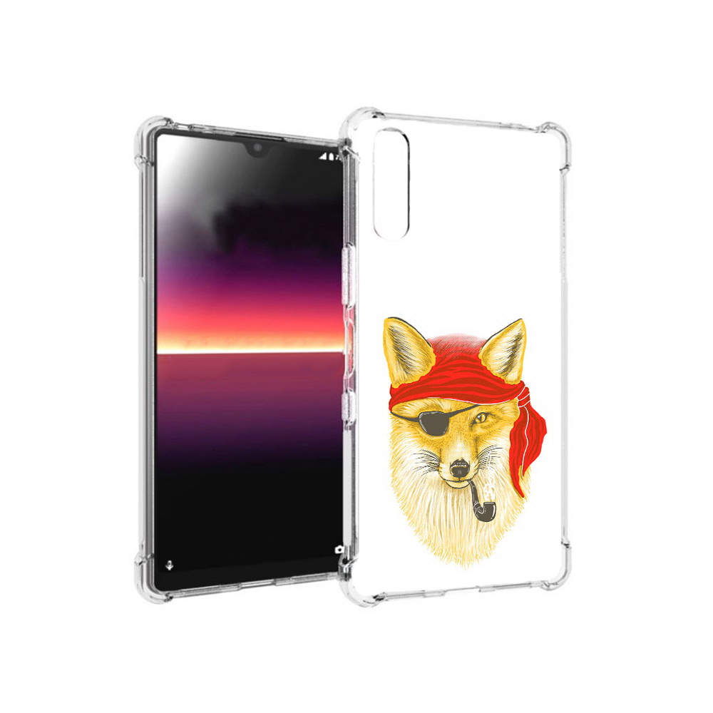 

Чехол MyPads Tocco для Sony Xperia L4 лиса-пират (PT227010.235.440), Прозрачный, Tocco