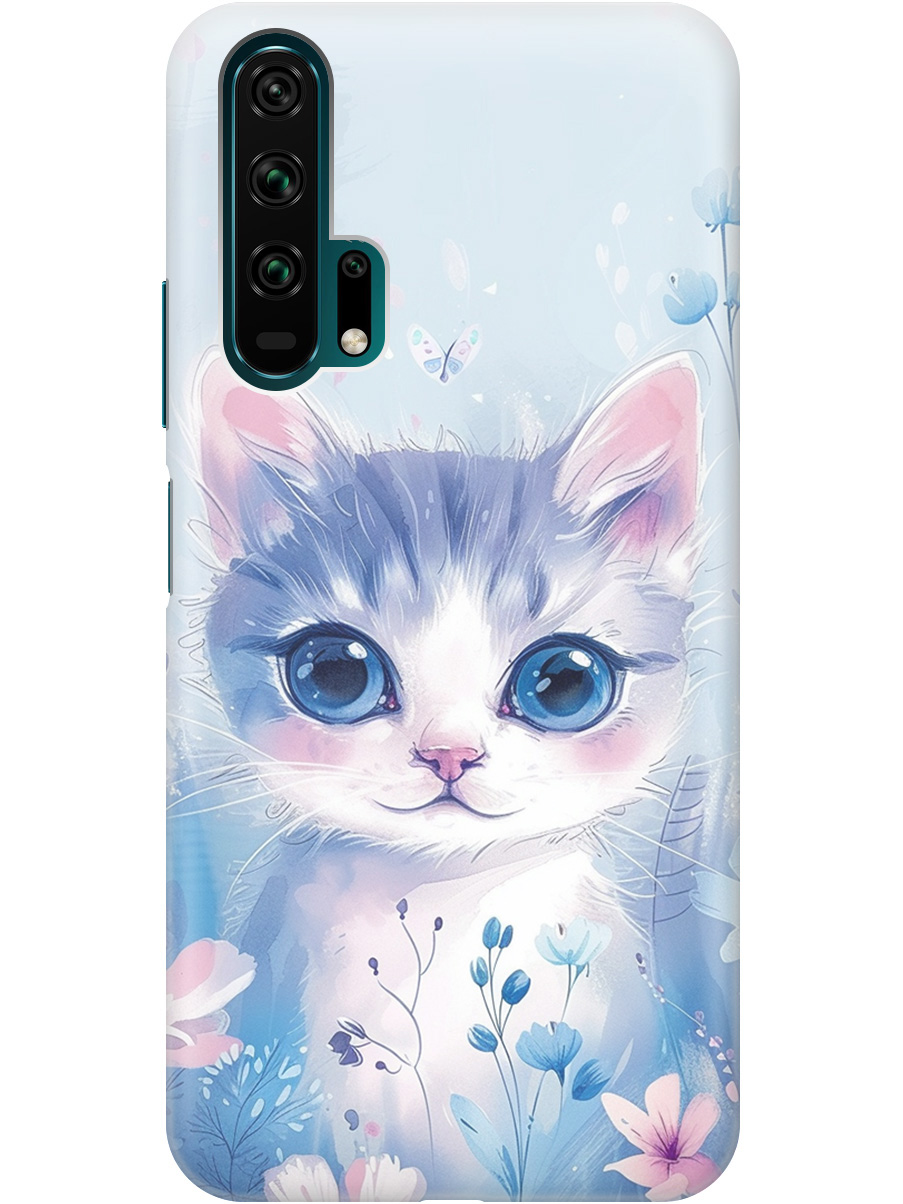 

Силиконовый чехол на Honor 20 Pro с принтом "Котик в цветах", Прозрачный;белый;голубой;розовый, 721700712