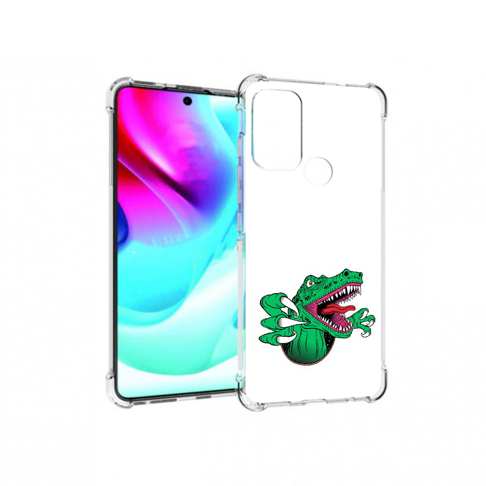 

Чехол MyPads Tocco для Motorola Moto G60S крокодил (PT227079.361.417), Прозрачный, Tocco