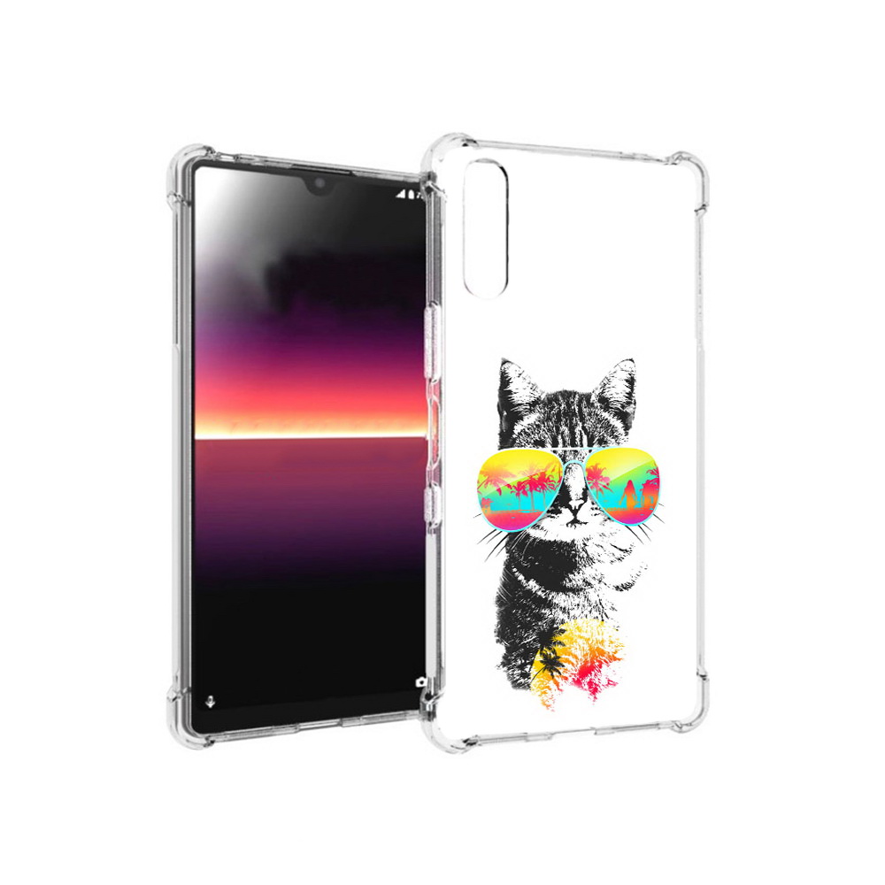 

Чехол MyPads Tocco для Sony Xperia L4 крутой кот (PT227010.235.425), Прозрачный, Tocco