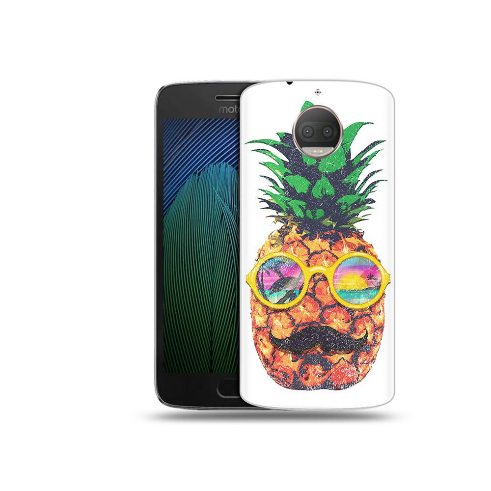

Чехол MyPads Tocco для Motorola Moto G5S Plus прикольный ананас с лицом (PT75337.377.556), Прозрачный, Tocco