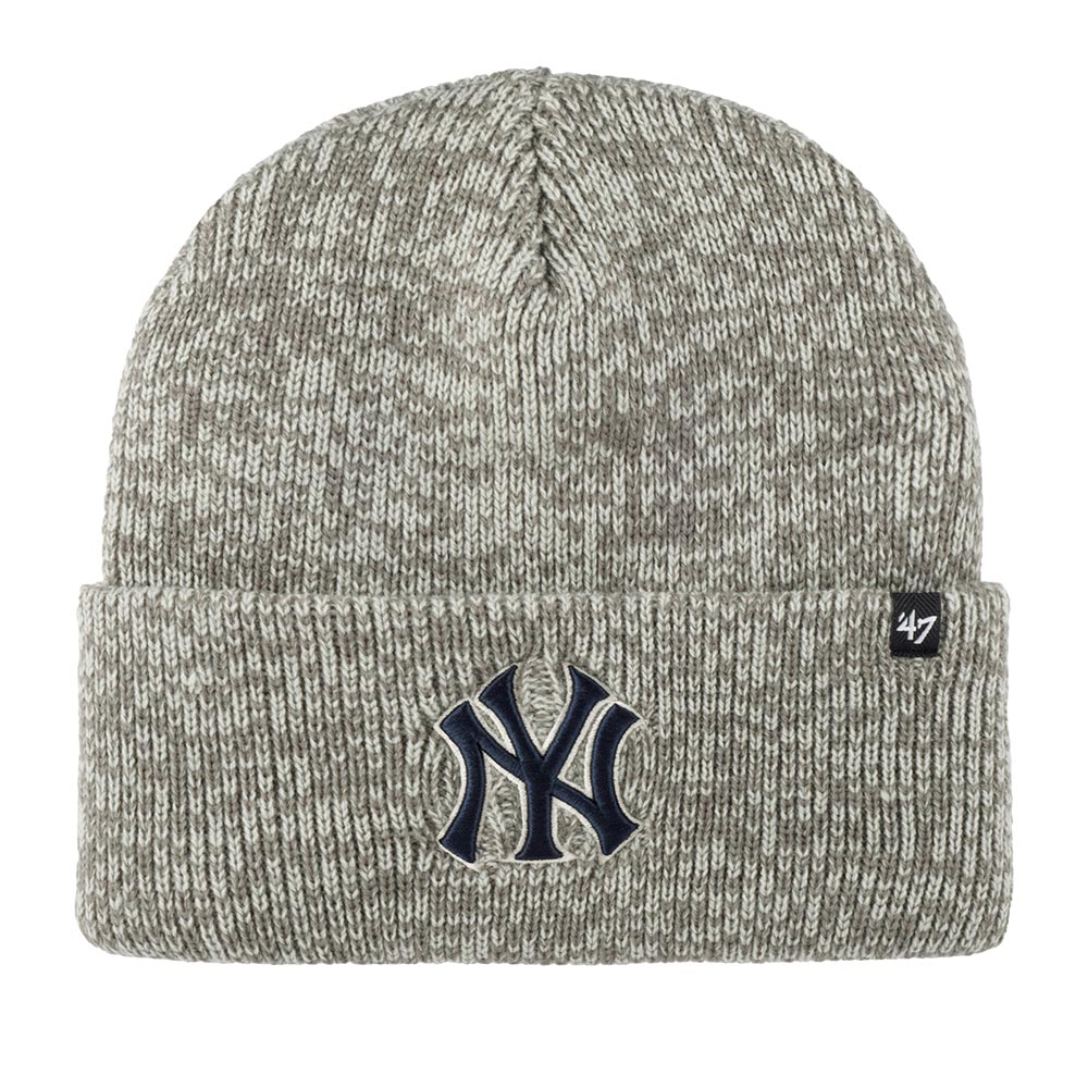 Шапка бини унисекс 47 BRAND B-BRNFZ17ACE New York Yankees MLB темно-серая, one size