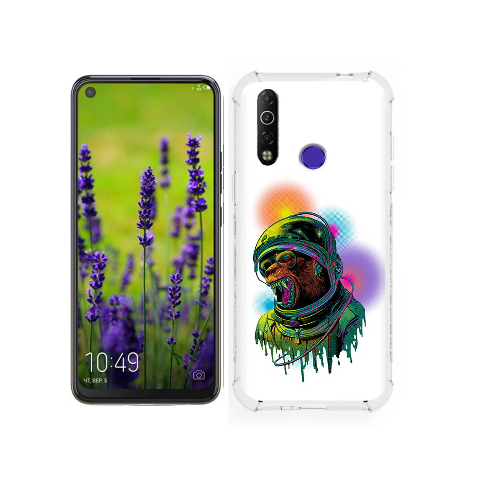 

Чехол MyPads Tocco для Tecno Camon 12 медведь космонавт, Tocco