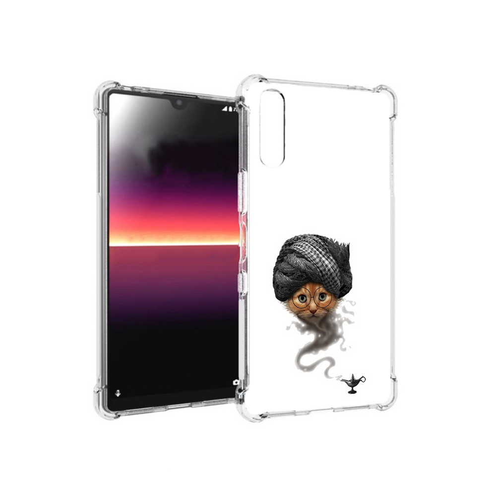 

Чехол MyPads Tocco для Sony Xperia L4 кот джин (PT227010.235.398), Прозрачный, Tocco